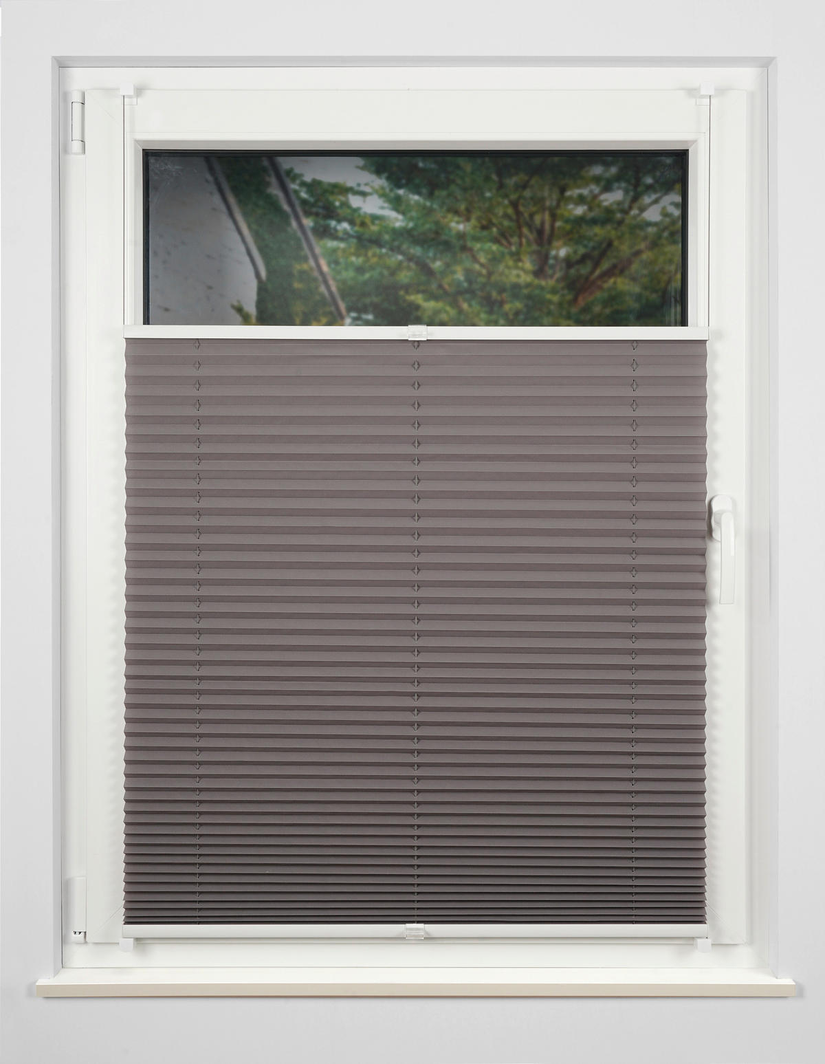 Hochwertiges Klemmplissee hellgrau B/L: ca. 70x210 cm Hochwertiges_Klemmplissee_Free - hellgrau (70,00/210,00cm)