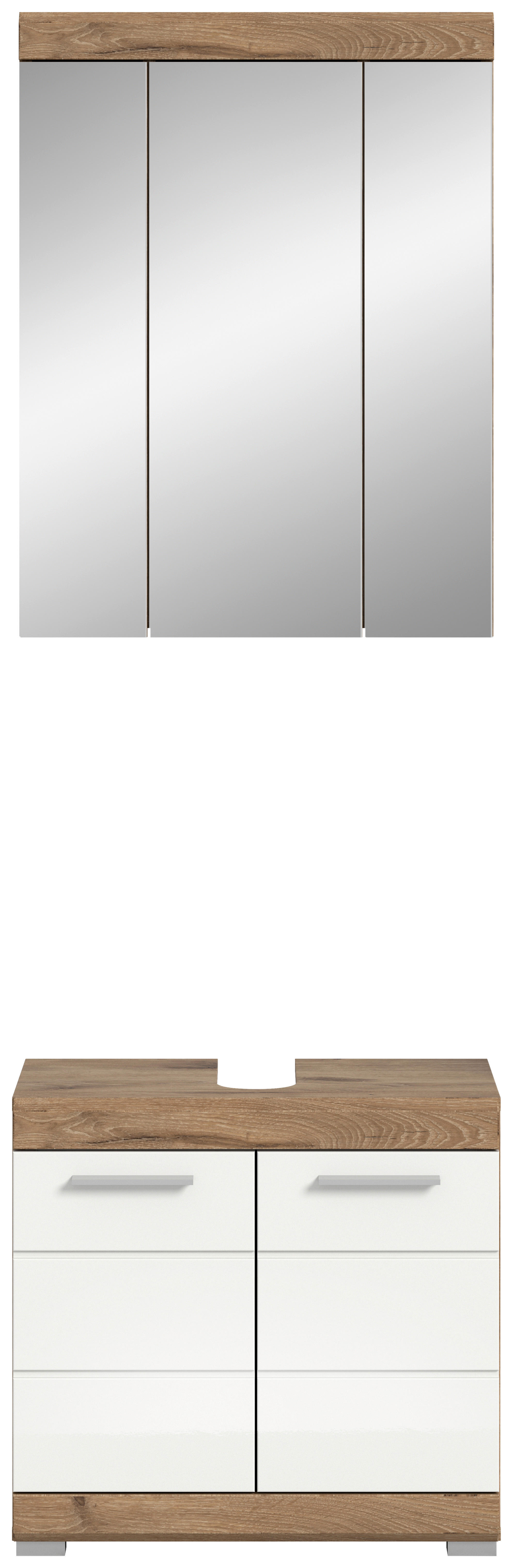 Spiegelschrank Wave Nachbildung B/H/T: ca. 60x79x18 cm Wave - (60,00/79,00/18,00cm)