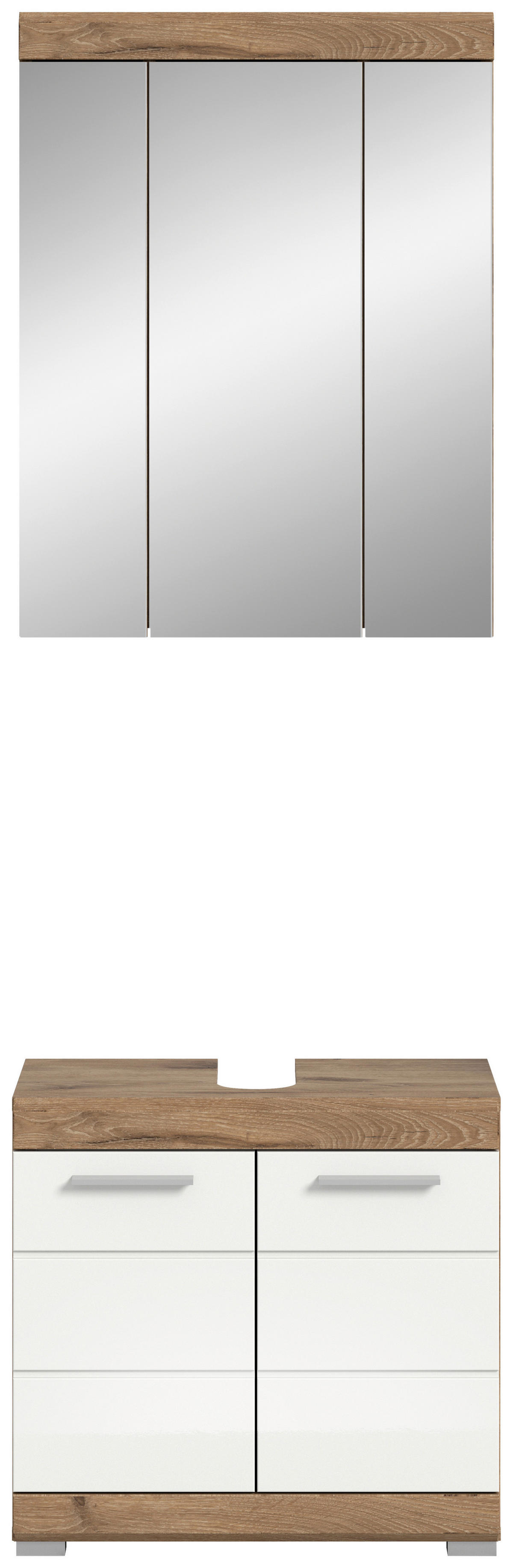 Spiegelschrank Wave Nachbildung B/H/T: ca. 60x79x18 cm Wave - (60,00/79,00/18,00cm)