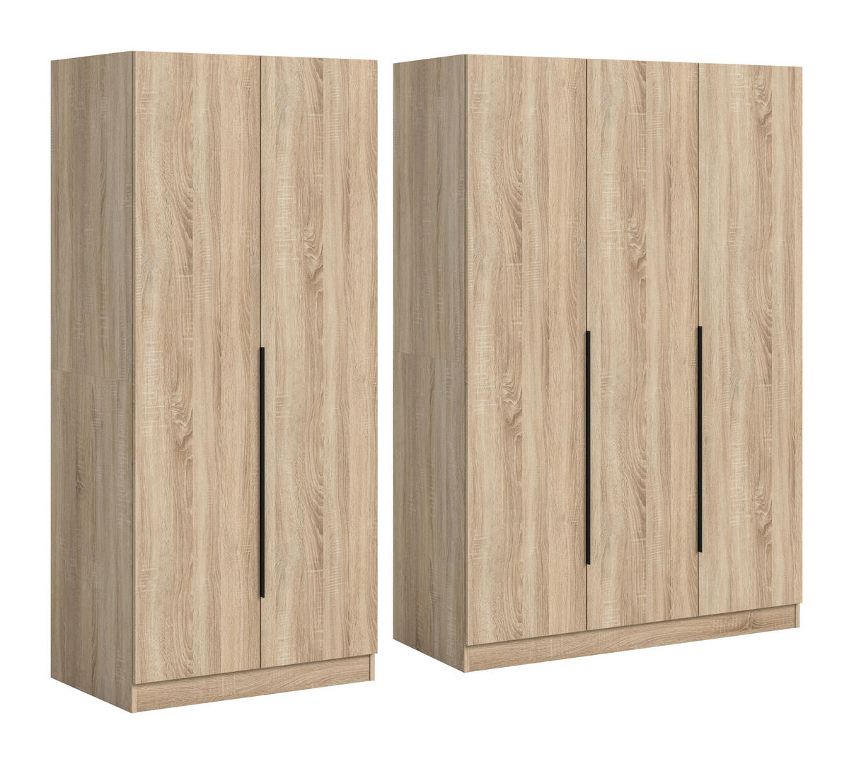 Kleiderschrank KOPENHAGEN Eiche Sonoma Nachbildung B/H/T: ca. 200x181x52 cm KOPENHAGEN - Eiche (200,00/181,00/52,00cm) - xonox.home