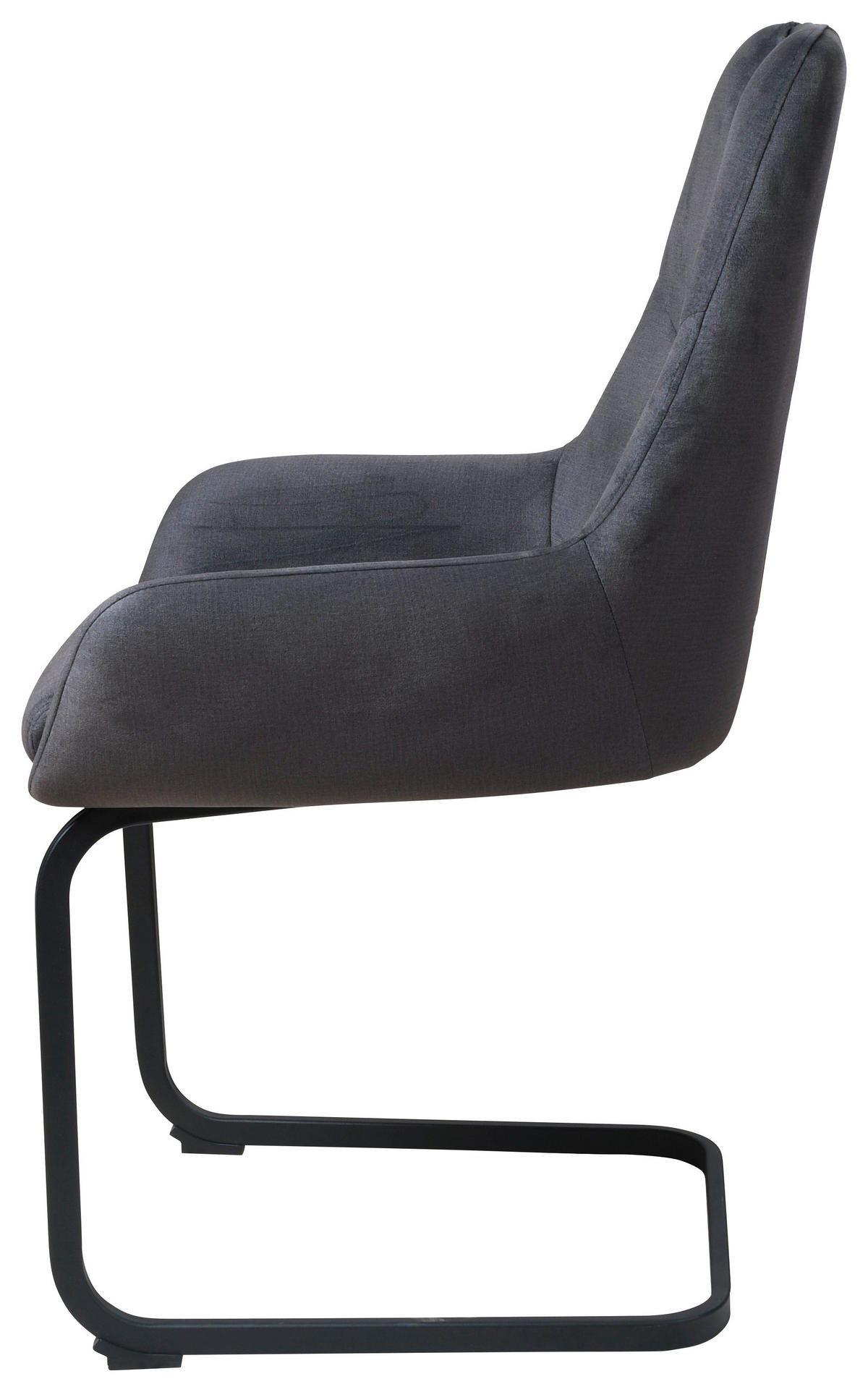 Schwingstuhl Devonport dunkelgrau Microfaser B/H/T: ca. 58x90x61 cm Devonport - schwarz/dunkelgrau (58,00/90,00/61,00cm)