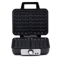 alpina Waffelautomat schwarz Alu B/H/L: ca. 24x10x24 cm Belgisches_Doppel-Waffeleisen - schwarz (24,00/24,00/10,00cm) - alpina