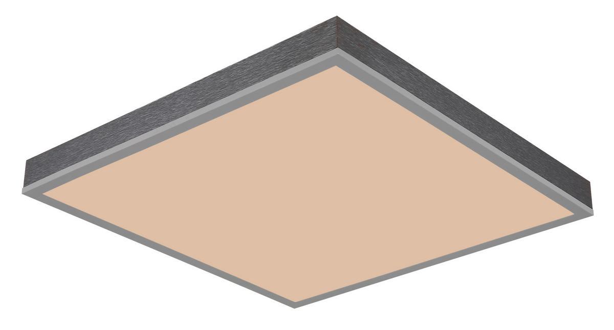 GLOBO LED-Deckenleuchte DORO 416080AD2-CCT Opal silber MDF Aluminium B/H/L: ca. 45x7,5x45 cm 1 Brennstellen DORO - Opal/silber (45,00/45,00/7,50cm) - GLOBO