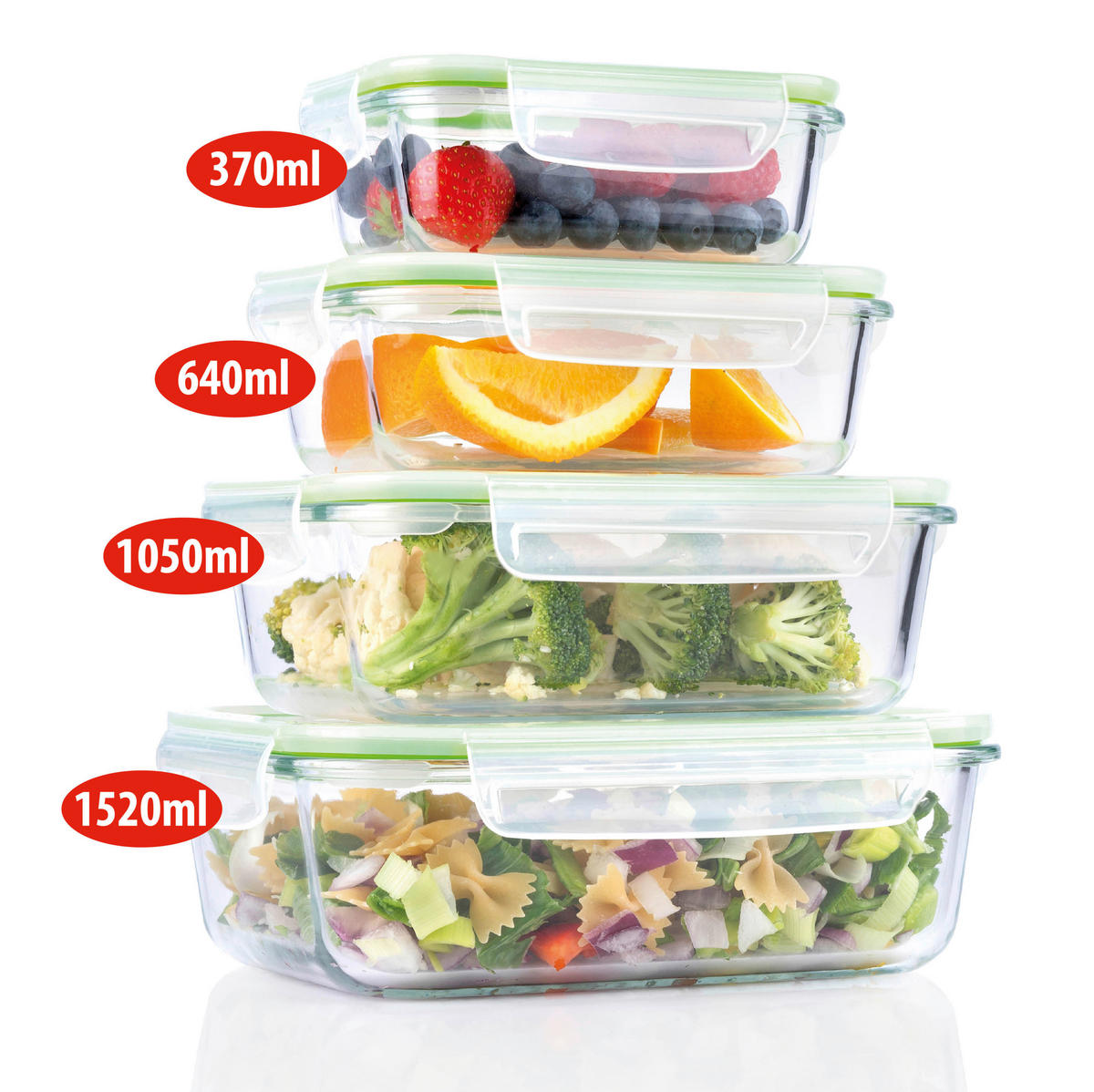 Alpina Frischhaltedosenset transparent Frischhaltedosen_4erSet - transparent - alpina
