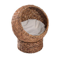 PawHut Katzenhaus natur Wasserhyazinthe H/L: ca. 60x42 cm Katzenhaus - natur (42,00cm) - PawHut