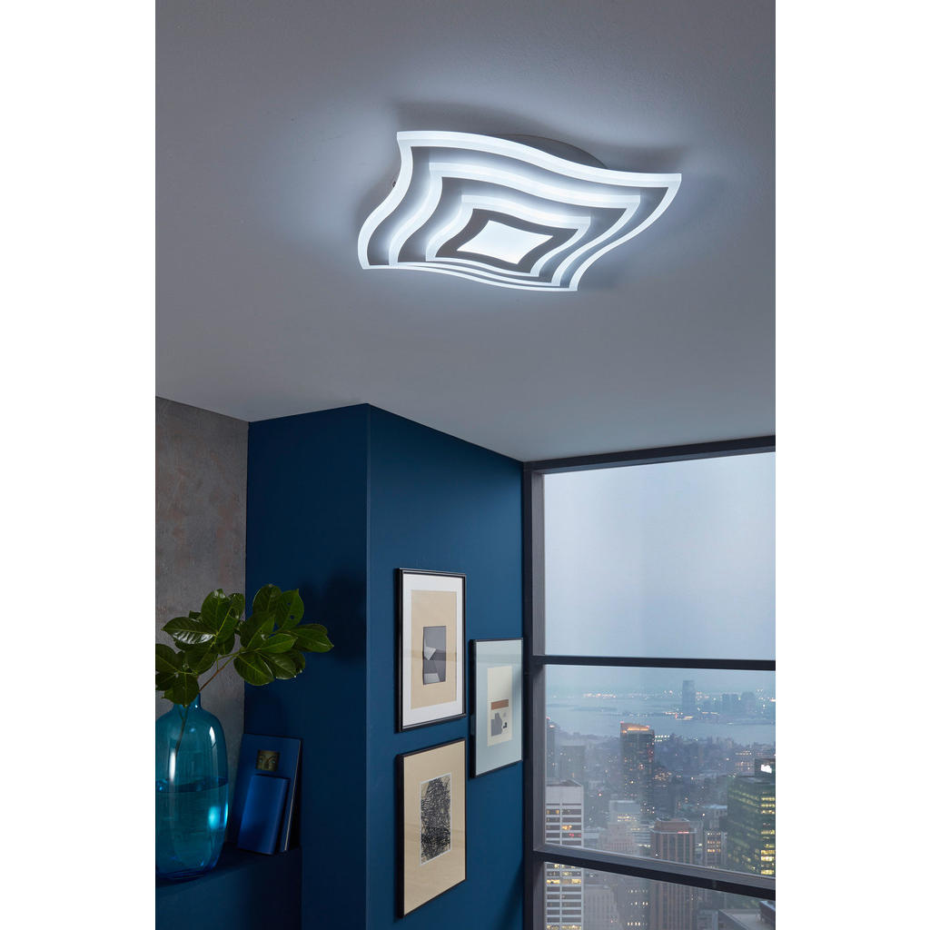 Thumbnail - Fischer & Honsel LED-Deckenleuchte 20486 weiß Metall B/H/T: ca. 43x6x43 cm 1 Brennstellen