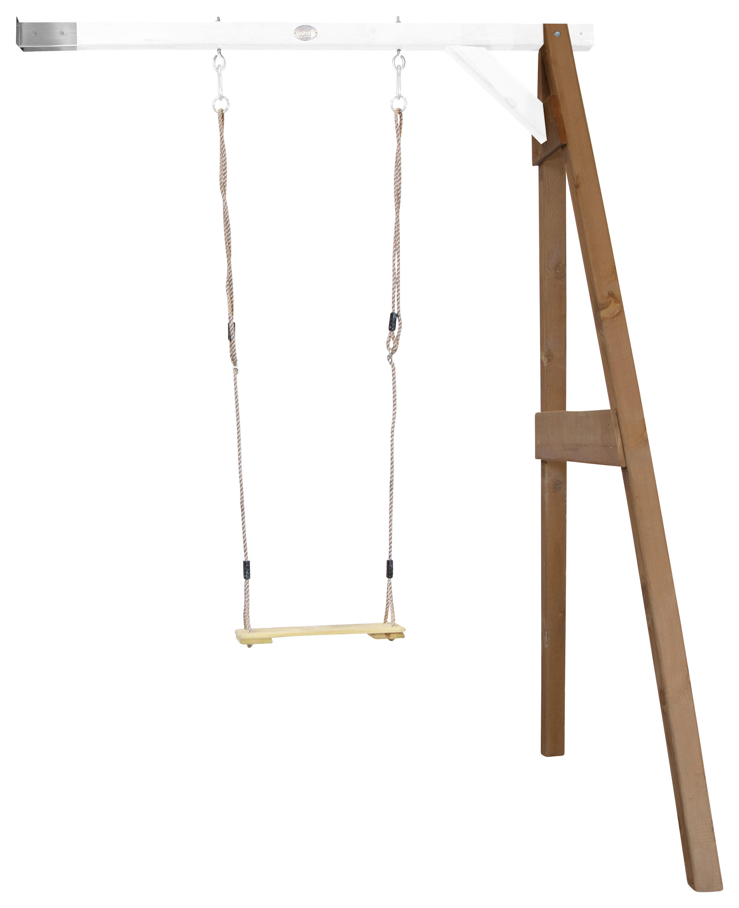 AXI Einzel-Anbauschaukel braun B/H/T: ca. 171x215x160 cm Einzel-Anbauschaukel - braun/weiß (171,00/215,00/160,00cm) - AXI