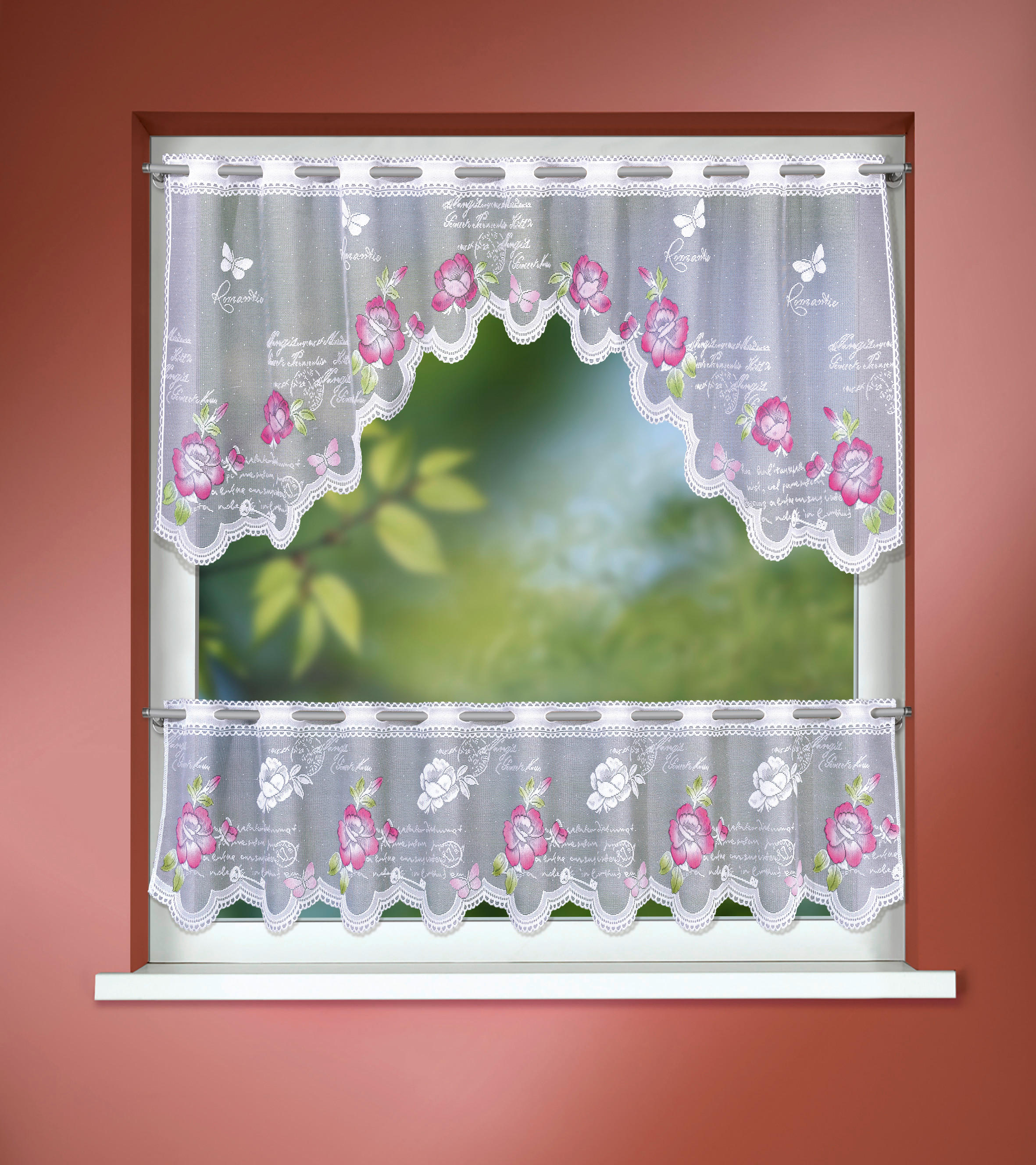 Thumbnail - POCOline Scheibengardine Amrum bunt B/L: ca. 50x140 cm