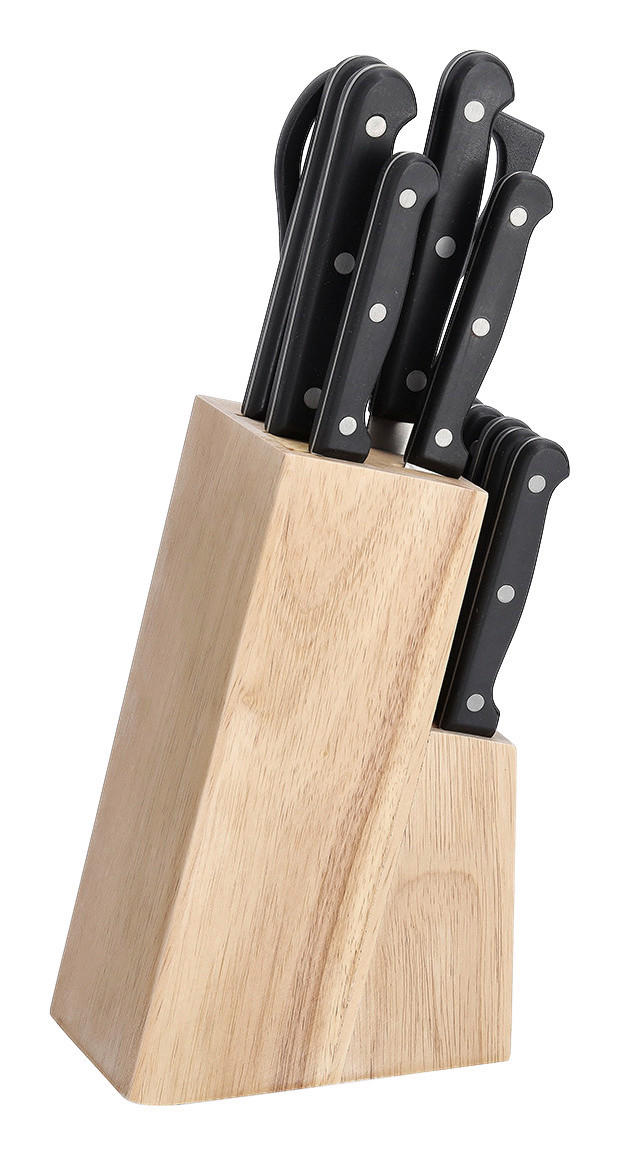 Zeller Messerblock-Set Messerblockset_13tlg. - natur (9,00/12,00/32,50cm) - Zeller