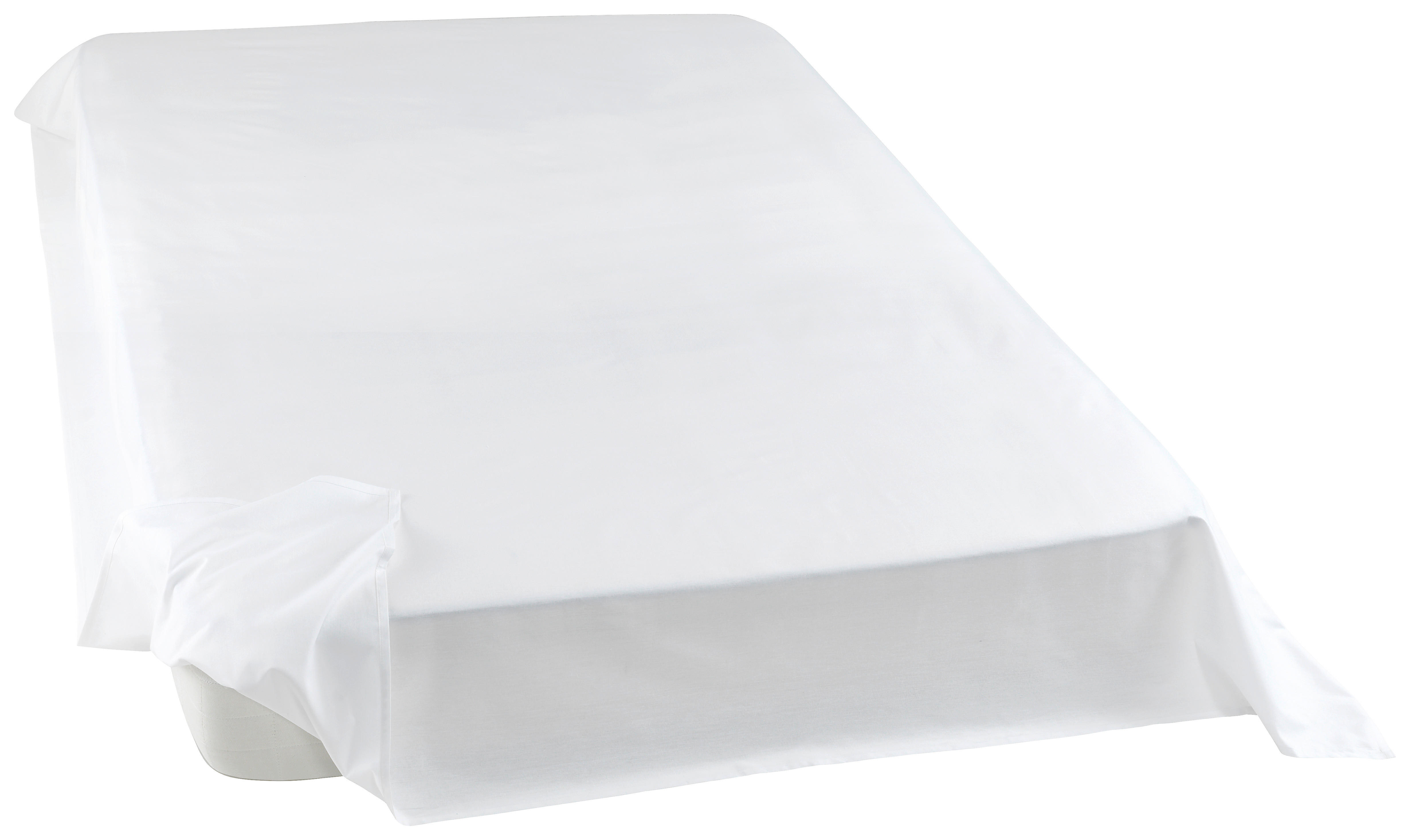 Betttuch Renforce Bettlaken-Renforce 200x250cm weiß - weiß (200,00/250,00cm) - beau rêve