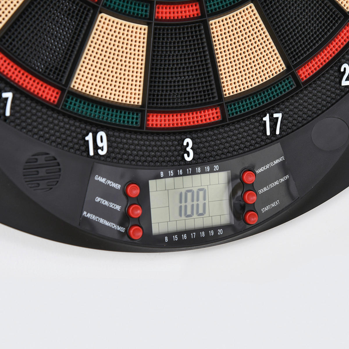 HOMCOM elektrische Dartscheibe B/H/T: ca. 39,5x44x2,2 cm Dartscheibe_elektronisch - schwarz (39,50/44,00/2,20cm) - HOMCOM