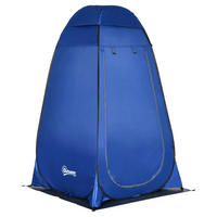 Outsunny Camping-Zubehör blau Polyester B/H/L: ca. 124x126x198 cm Duschzelt - blau (198,00/124,00/126,00cm) - Outsunny