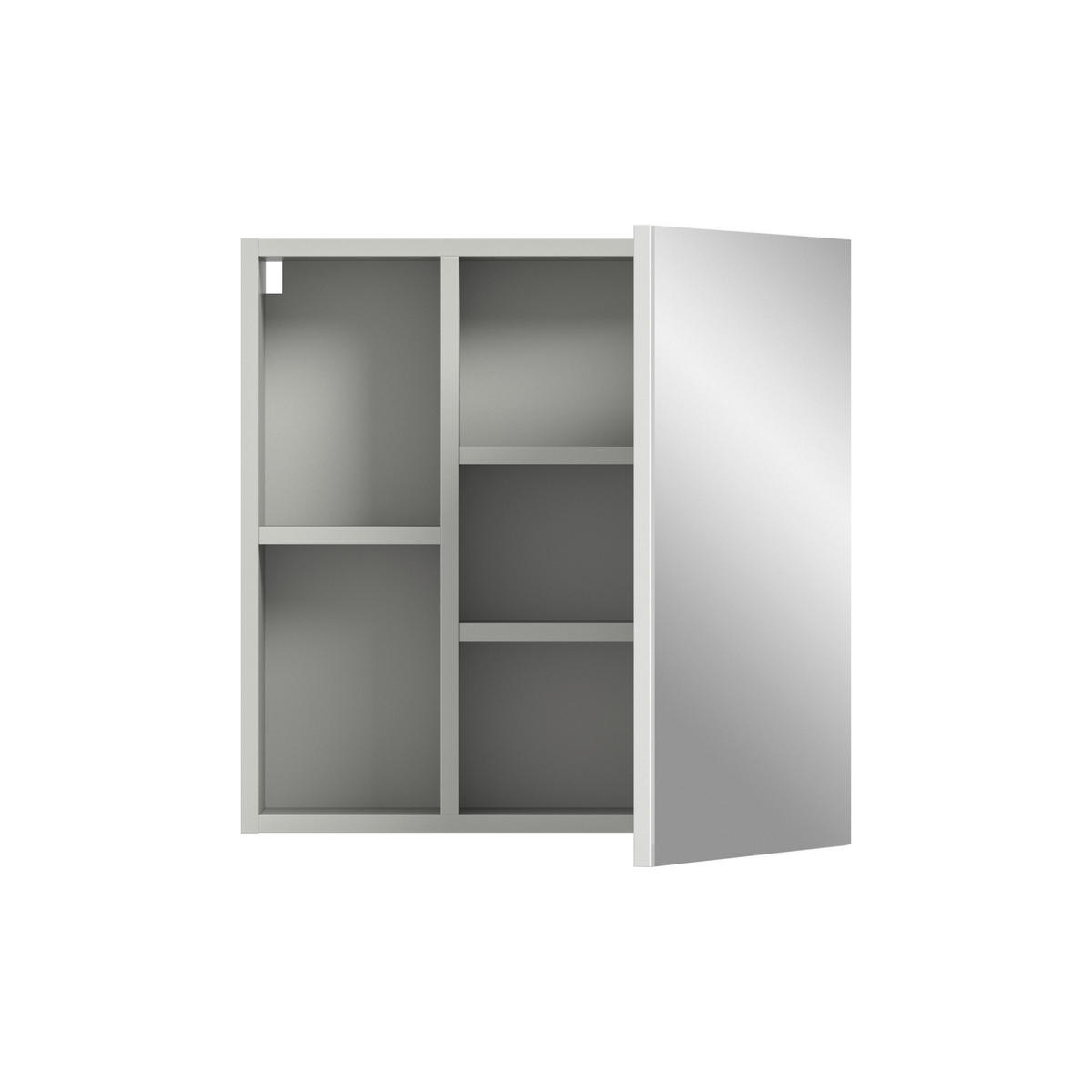 Spiegelschrank Copa hellgrau B/H/T: ca. 55x55x17 cm Copa - hellgrau (55,00/55,00/17,00cm) - xonox.home