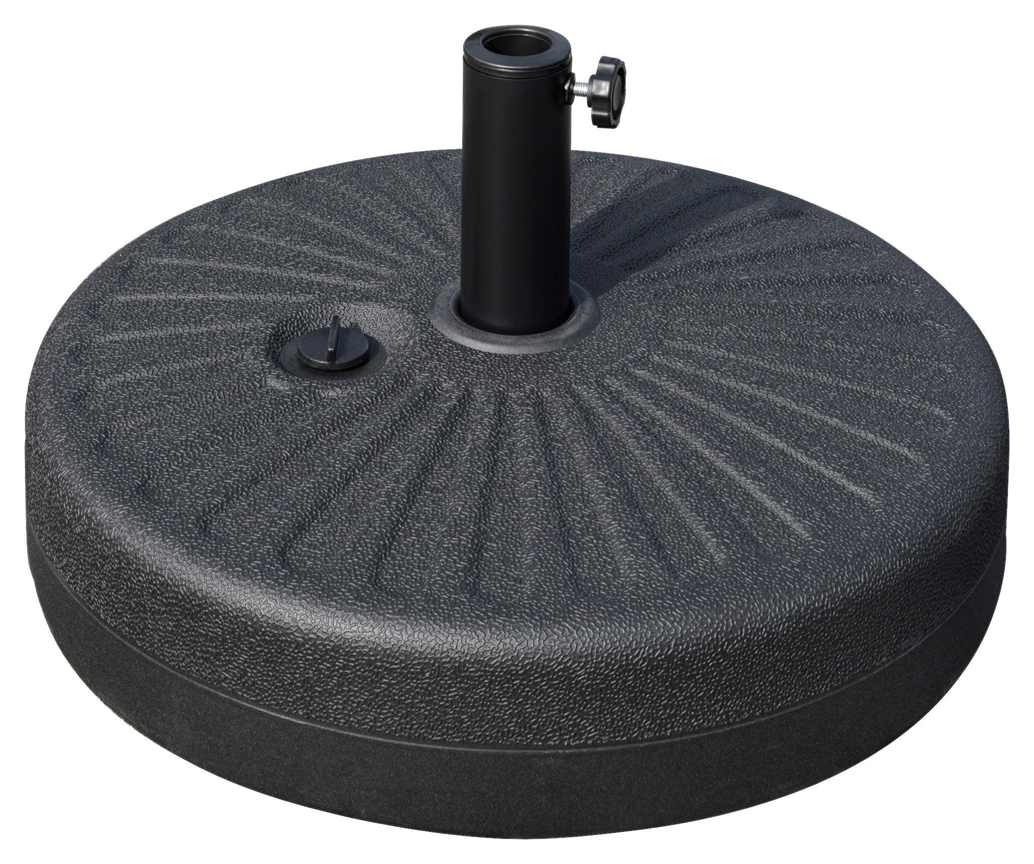 Outsunny Schirmständer schwarz Kunststoff H/D: ca. 28x51 cm Schirmständer - schwarz (51,00/28,00cm) - Outsunny