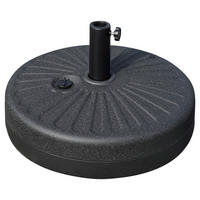 Outsunny Schirmständer schwarz Kunststoff H/D: ca. 28x51 cm Schirmständer - schwarz (51,00/28,00cm) - Outsunny