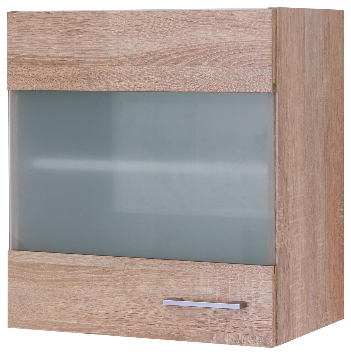 Glashängeschrank Samoa weiß Eiche Nachbildung B/H/T: ca. 50x54,8x32 cm Samoa - Eiche/weiß (50,00/54,80/32,00cm) - Flex-Well