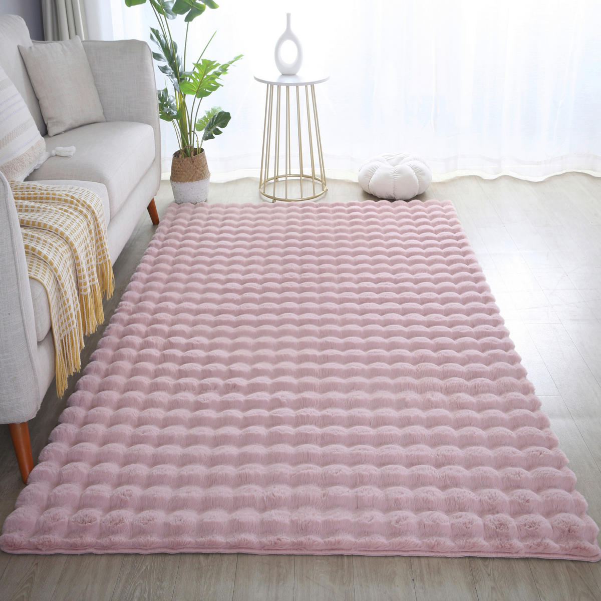 Ayyildiz Teppich AMBIANCE rosa B/L: ca. 140x200 cm AMBIANCE - rosa (140,00/200,00cm) - Ayyildiz
