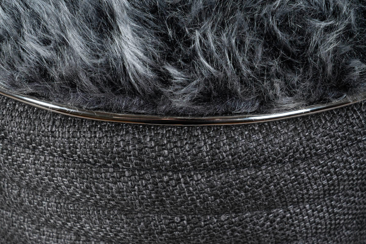 360 Living Hocker Doric 320 anthrazit Graphit H/D: ca. 50x42 cm Doric 320 - Graphit/anthrazit (42,00/50,00cm) - 360 Living