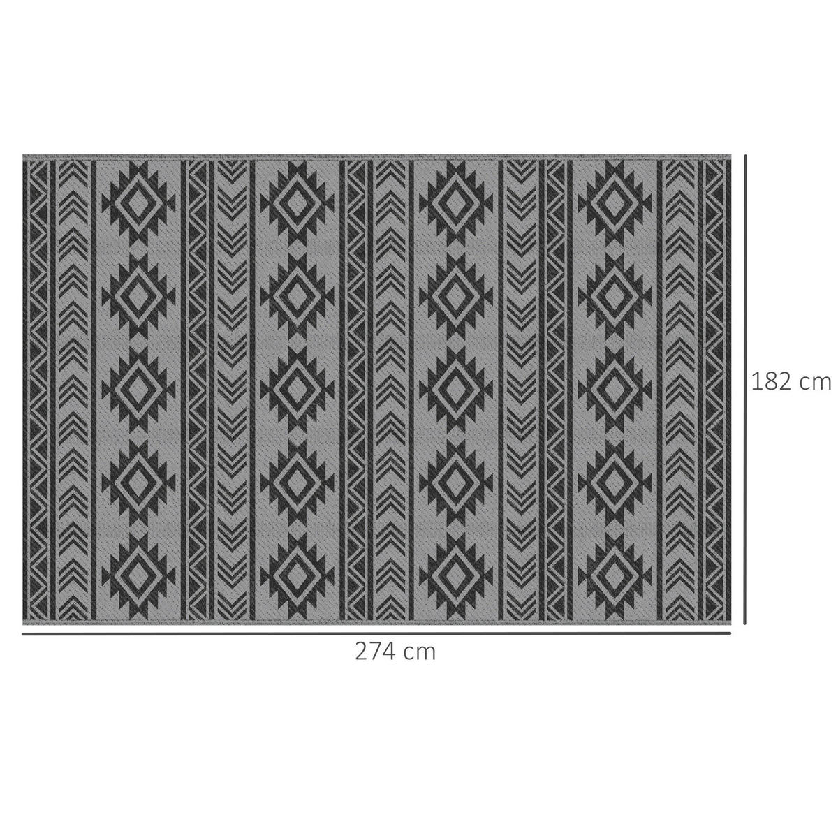 Outsunny Outdoor-Teppich Outdoor-Teppich - (182,00/274,00/0,30cm) - Outsunny