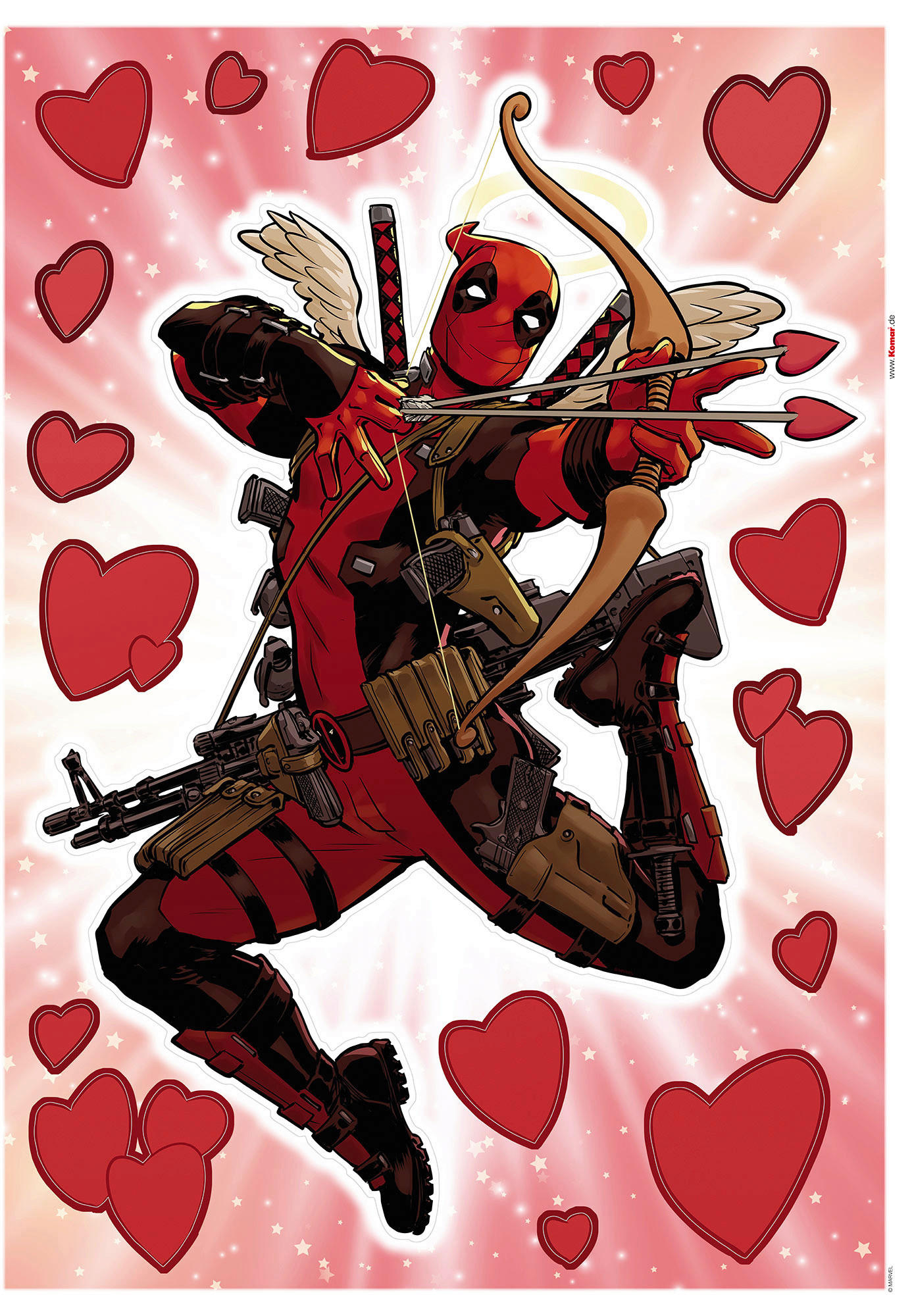 Komar Wandtattoo Deadpool Lovepool Disney Deadpool Lovepool B/L: ca. 50x70 cm