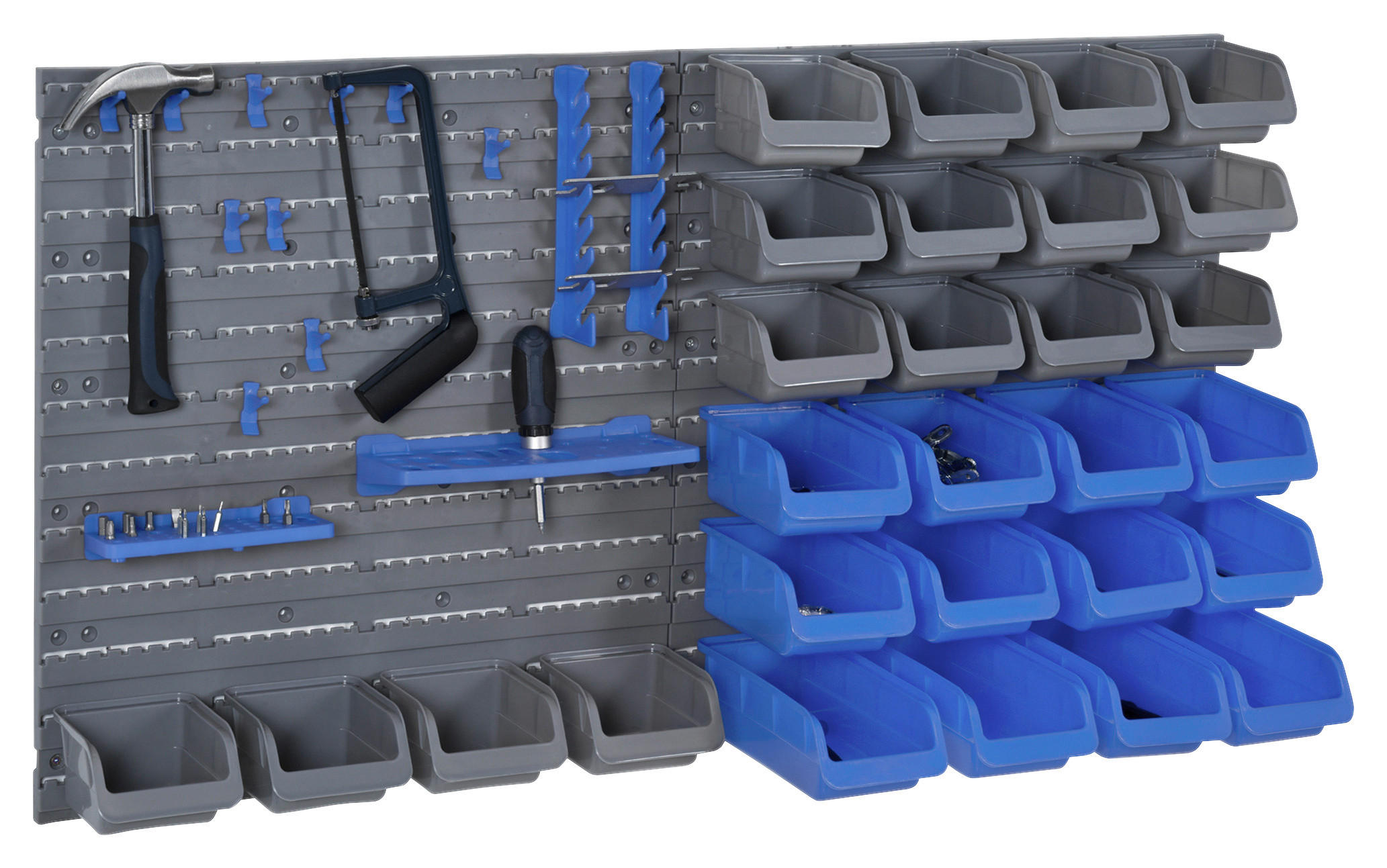 Werkstatt-Zubehör blau B/H/L: ca. 22x54x95 cm Werkzeugwand - blau (95,00/22,00/54,00cm) - DURHAND