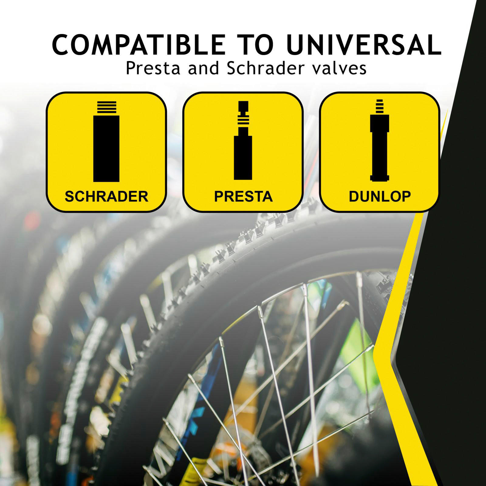 Dunlop Fahrrad-Zubehör Fahrrad-Standluftpumpe - Dunlop