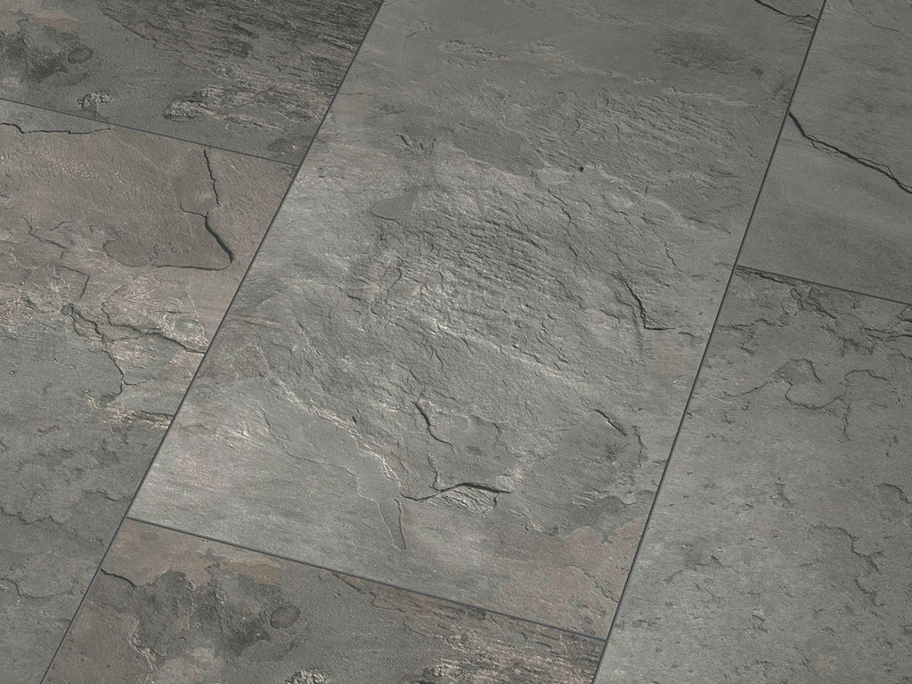 Jangal Laminatboden Grey Slate ca. 2,592 m² im Paket  B/L: ca. 40x81 cm pro Paket Grey Slate ca. 2,592 m² im Paket - grau (40,00/81,00cm) - Jangal