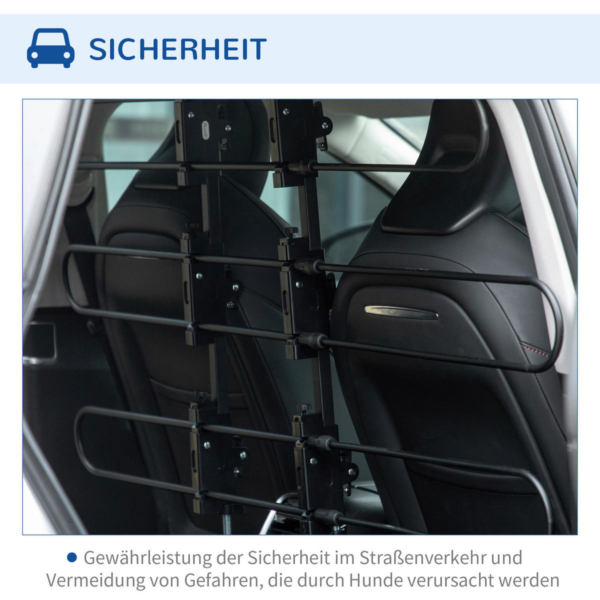PawHut Hundeschutzgitter schwarz Polypropylen B/H/L: ca. 9x124x150 cm Hundeschutzgitter - schwarz (150,00/9,00/124,00cm) - PawHut