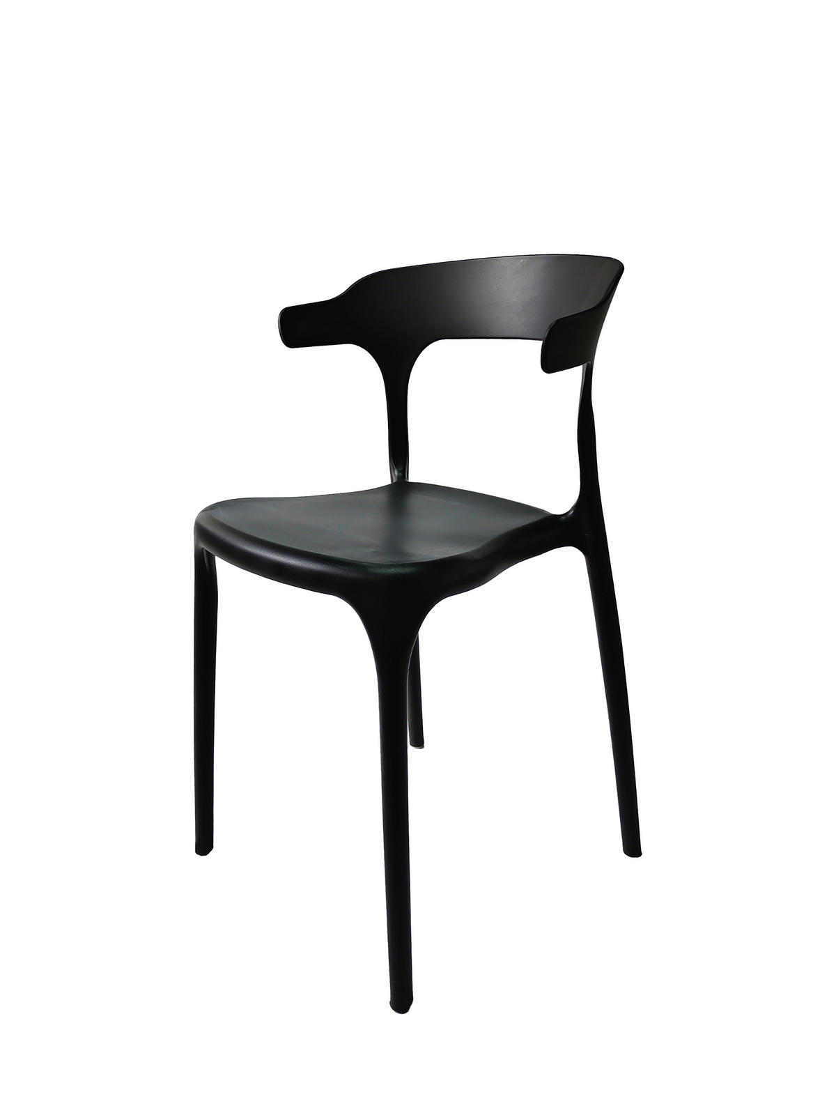 Stuhl Alessia schwarz Kunststoff B/H/T: ca. 40x75x49 cm Alessia - schwarz (40,00/75,00/49,00cm)