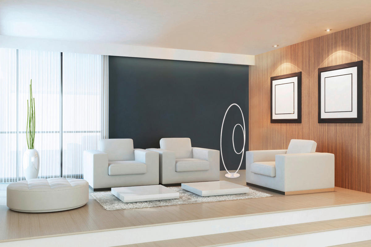 Näve Leuchten LED-Leuchten 2089923 weiß Kunststoff Metall B/H/T: ca. 25x120x40 cm 1 Brennstellen Odrive - weiß (25,00/120,00/40,00cm) - Näve Leuchten