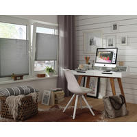 Spannplissee silber B/L: ca. 60x210 cm Plissee-uni_TL - silber (60,00/210,00cm) - Boviva