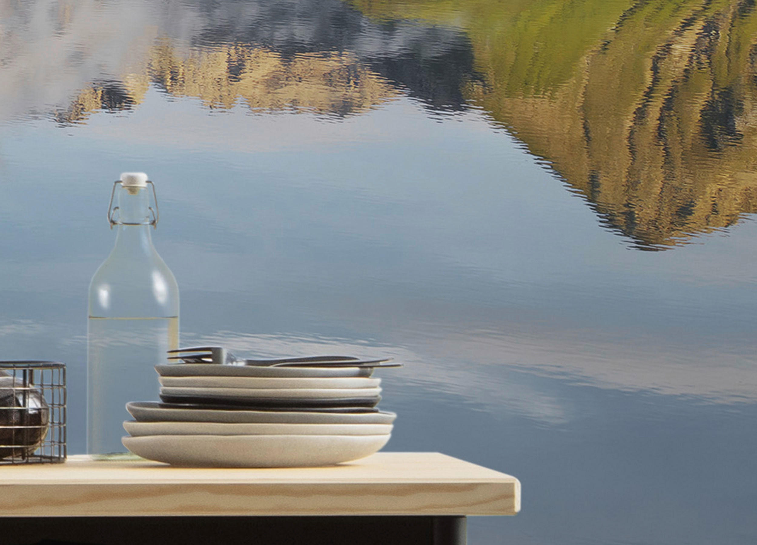 Komar Fototapete Allgäu Spiegel B/L: ca. 450x280 cm Allgäu Spiegel - (450,00/280,00cm) - Komar