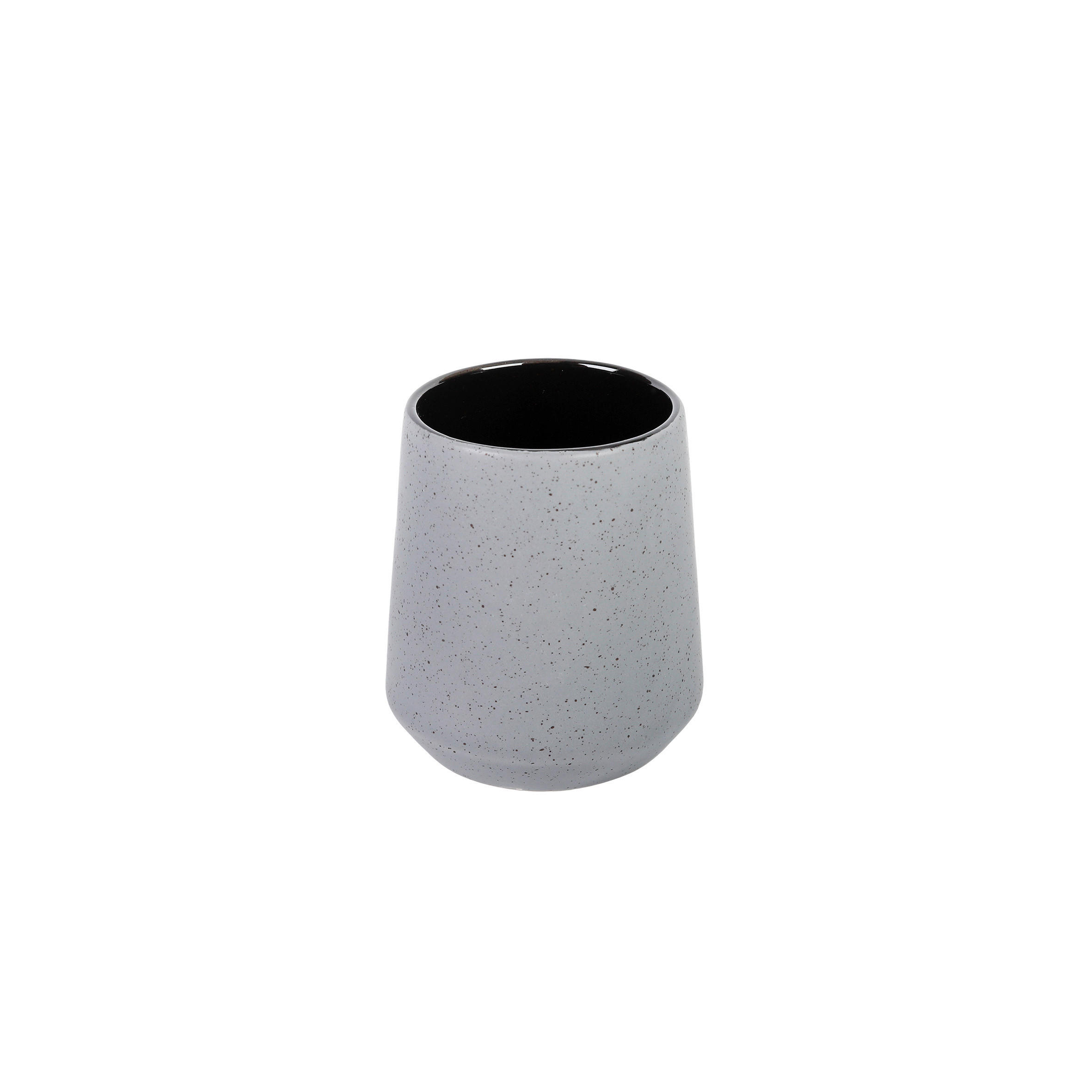 Zahnputzbecher grau Steingut B/L: ca. 10,5x5,5 cm Zahnputzbecher_Linz_Axentia - grau (10,50/5,50cm) - Axentia