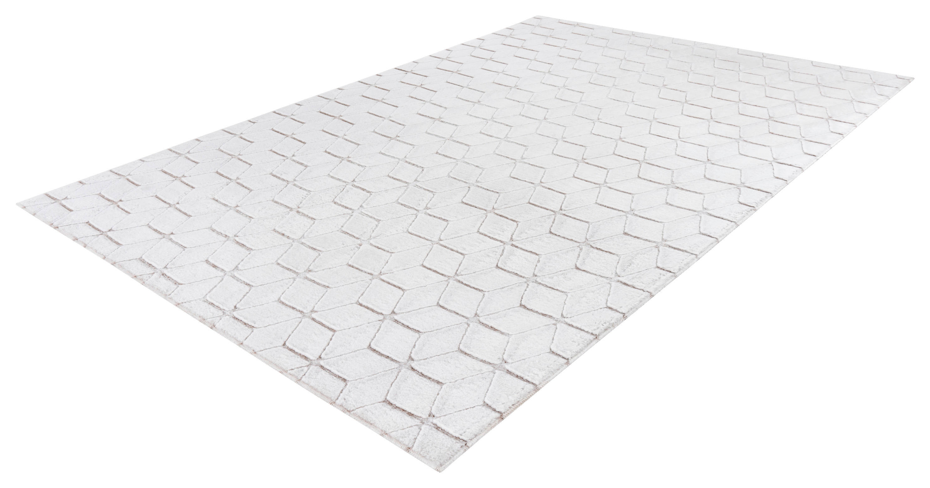 360Living Teppich Vivica taupe B/L: ca. 160x230 cm Vivica - weiß/taupe (160,00/230,00cm) - 360Living