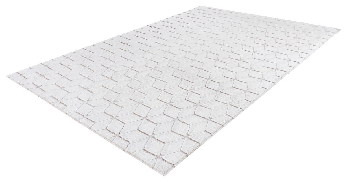 360Living Teppich Vivica taupe B/L: ca. 160x230 cm Vivica - weiß/taupe (160,00/230,00cm) - 360Living