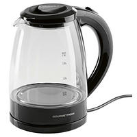 GOURMETmaxx Wasserkocher Wasserkocher_Glas - schwarz (22,00/19,00/23,00cm) - GOURMETmaxx