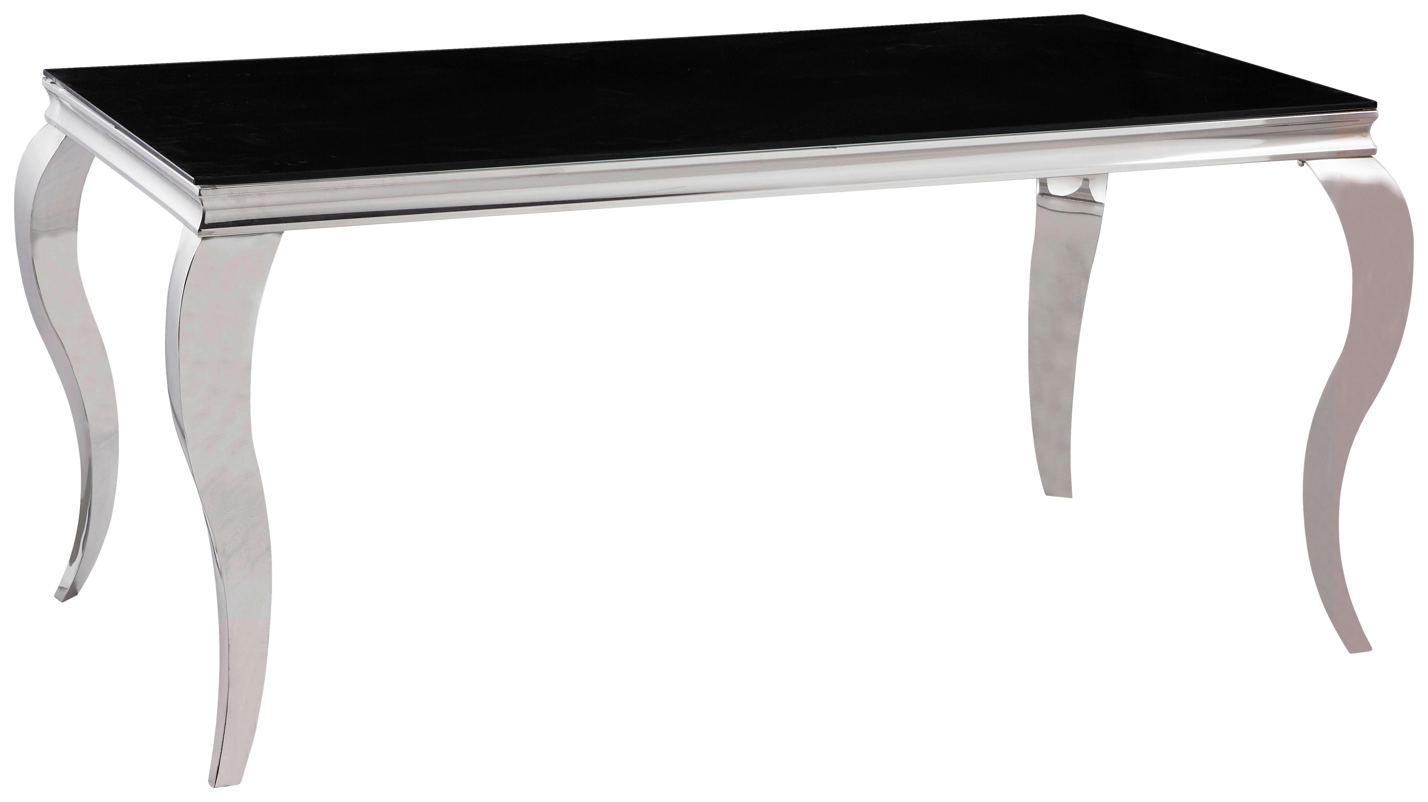 Esstisch CT053 schwarz lackiert B/H/T/S: ca. 160x76x90x1 cm CT053 - schwarz (160,00/76,00/90,00cm)