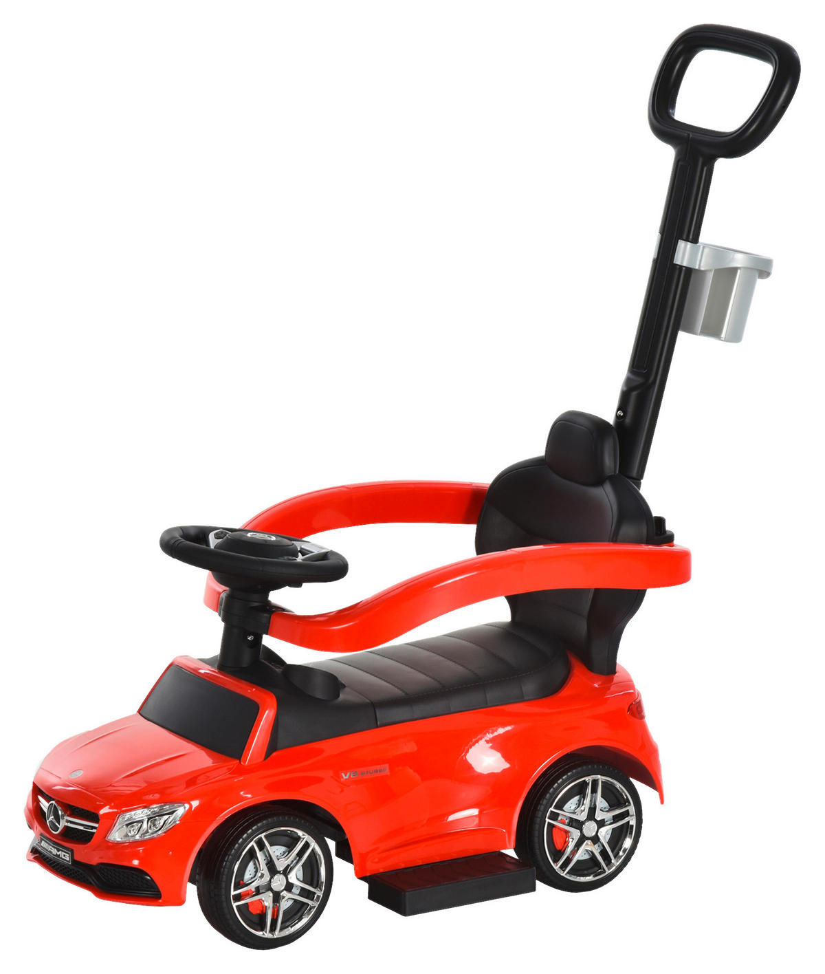 HOMCOM Kinder-Rutschauto rot B/H/L: ca. 40x83x84 cm Rutschauto - rot/schwarz (84,00/40,00/83,00cm) - HOMCOM