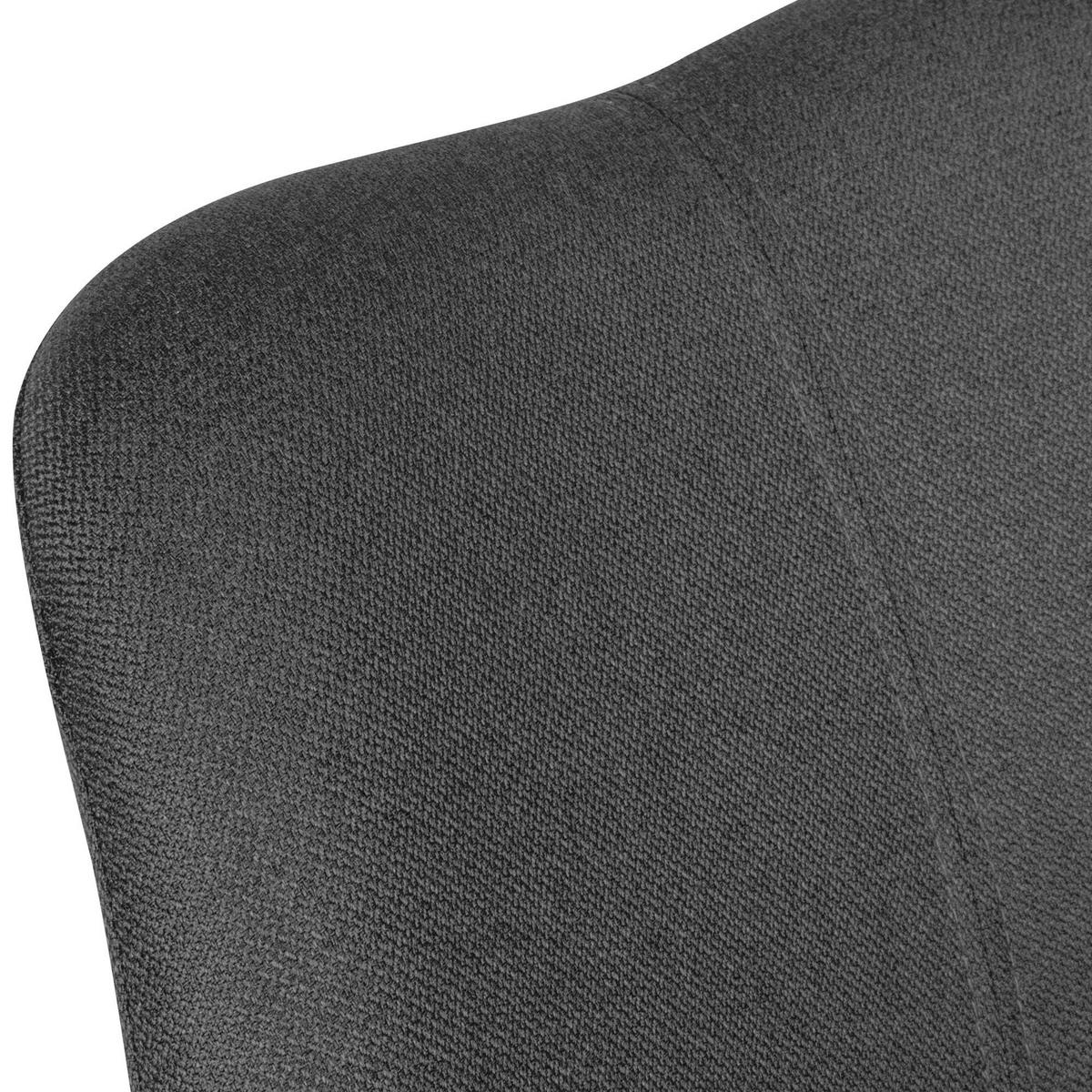 Stuhl 2er-Set anthrazit schwarz Stoff Echtholz B/H/T: ca. 52x87x49 cm 2er-Set - schwarz/anthrazit (52,00/87,00/49,00cm) - Wohnling