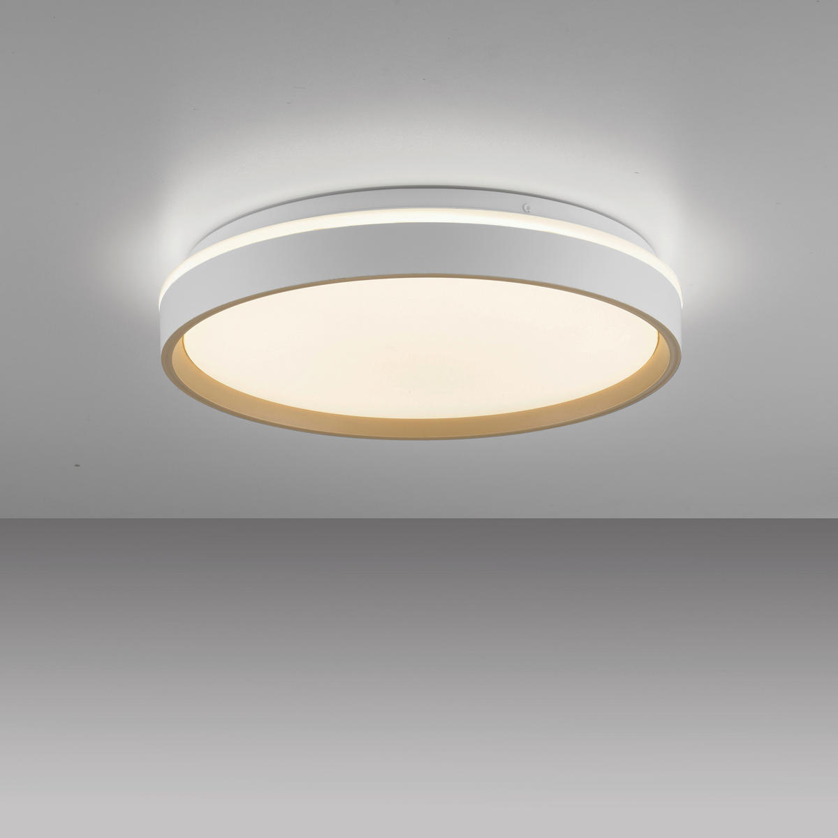 Just Light LED-Deckenleuchte sand B/H/L: ca. 38,5x7,5x38,5 cm LED-Deckenleuchte_Mio - sand (38,50/38,50/7,50cm) - Just Light