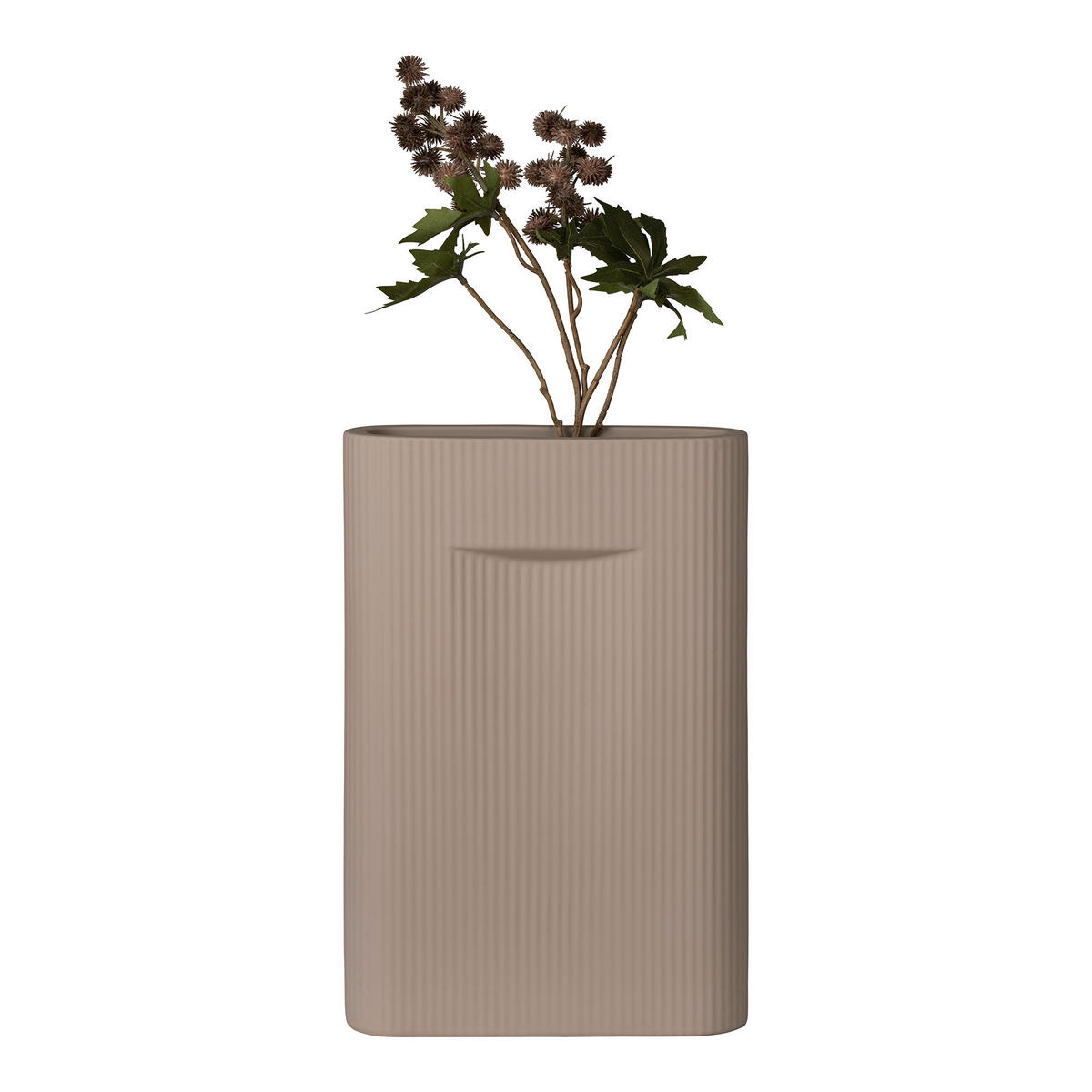 Vase braun Steinzeug B/H/L: ca. 8,5x35,5x24 cm Vase - braun (24,00/8,50/35,50cm)
