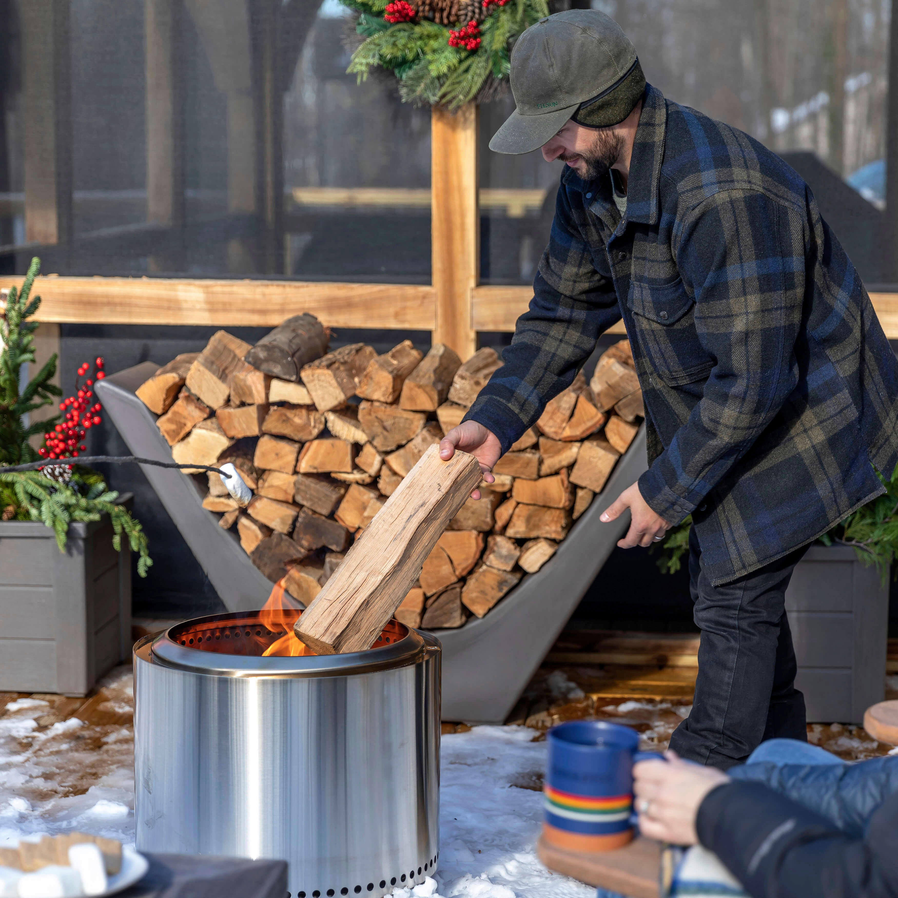 Thumbnail - Step2 Holzkorb grau Kunststoff B/H/L: ca. 129x76x38 cm