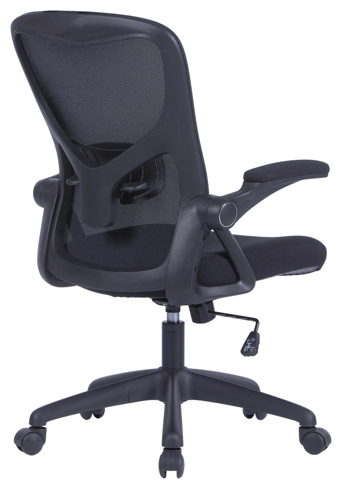 Chefsessel FLEX schwarz schwarz schwarz Webstoff Netzstoff Kunststoff FLEX - schwarz - byLIVING