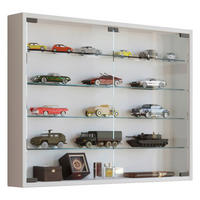 Vitrine Mandosa L weiß Holzwerkstoff Glas B/H/T: ca. 80x60x10 cm Mandosa L - weiß (80,00/60,00/10,00cm) - VCM Möbel