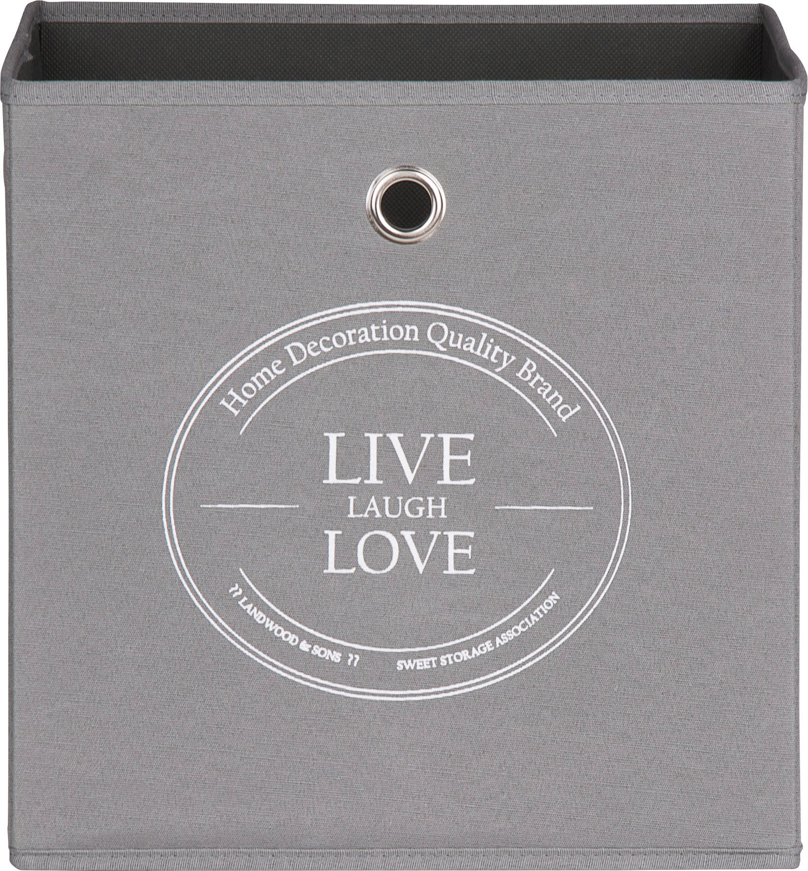 Motivbox Live anthrazit B/H/T: ca. 32x32x32 cm