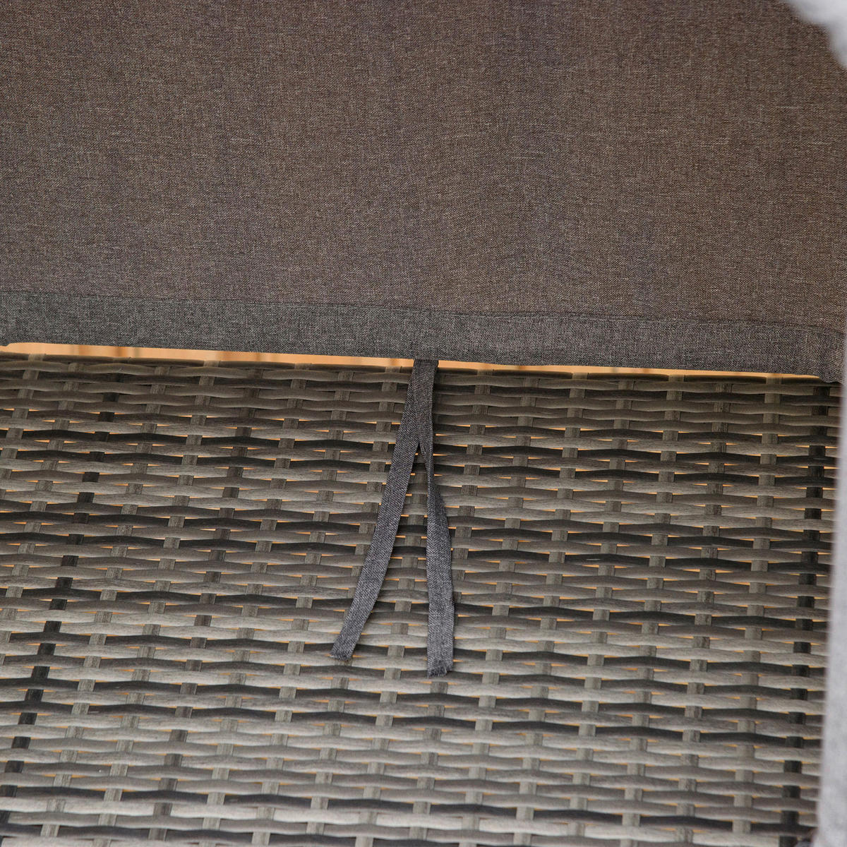 Outsunny Gartenliege grau Edelstahl B/H/L: ca. 65x195x40 cm Lounge_Sessel - grau (40,00/65,00/195,00cm) - Outsunny