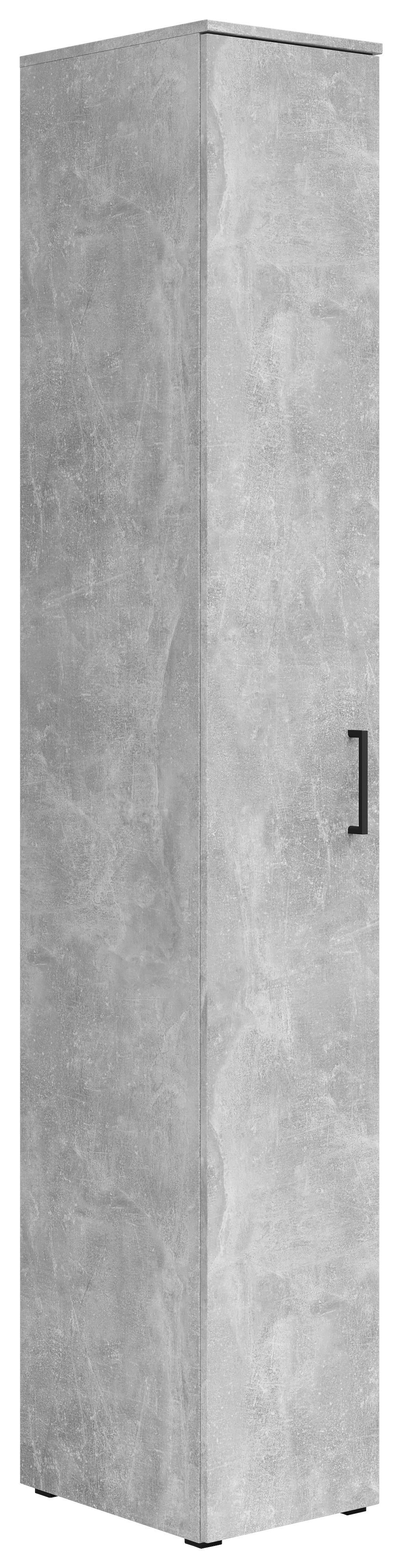 Schrank Multi-Stauraum Typ 8 Beton Optik B/H/T: ca. 30x195x40 cm Multi-Stauraum Typ 8 - Beton (30,00/195,00/40,00cm)