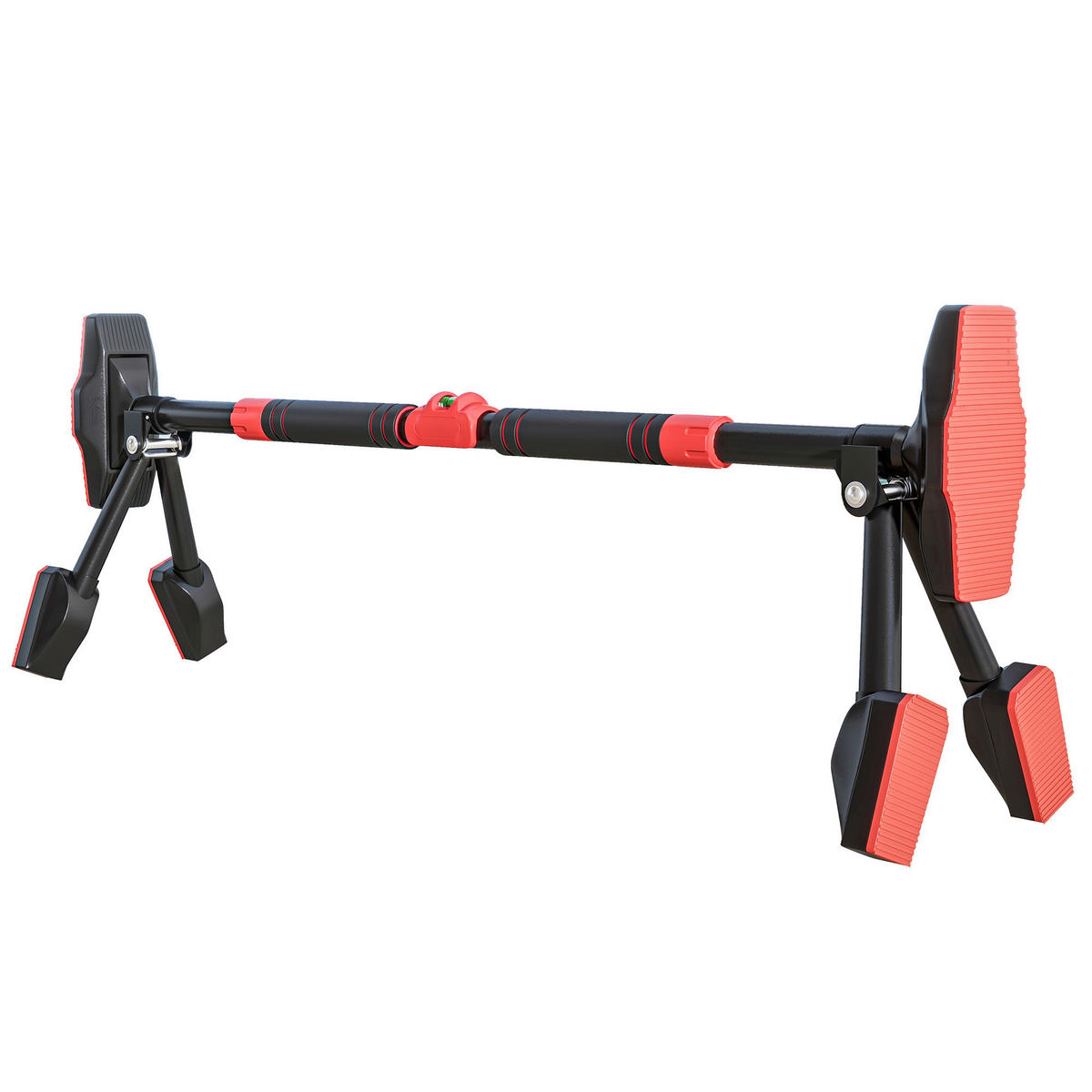 SPORTNOW Klimmzugstange rot Metall B/H/L: ca. 7,5x15x98 cm Klimmzugstange - rot/schwarz (98,00/7,50/15,00cm) - SPORTNOW