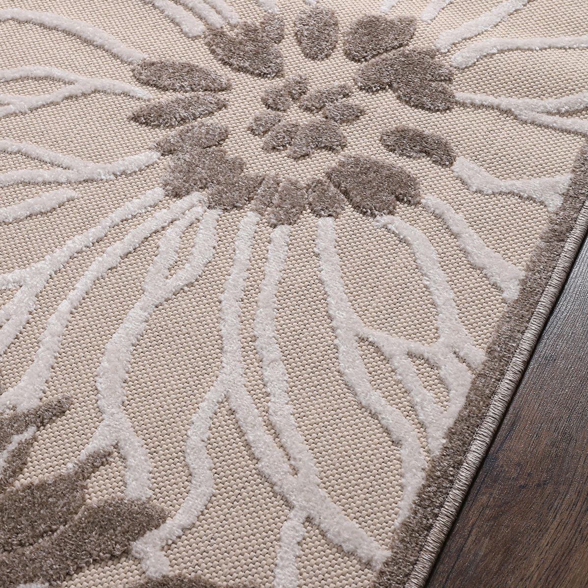 Sanat Outdoorteppich FLORAL creme B/L: ca. 160x230 cm FLORAL - creme (160,00/230,00cm) - Sanat