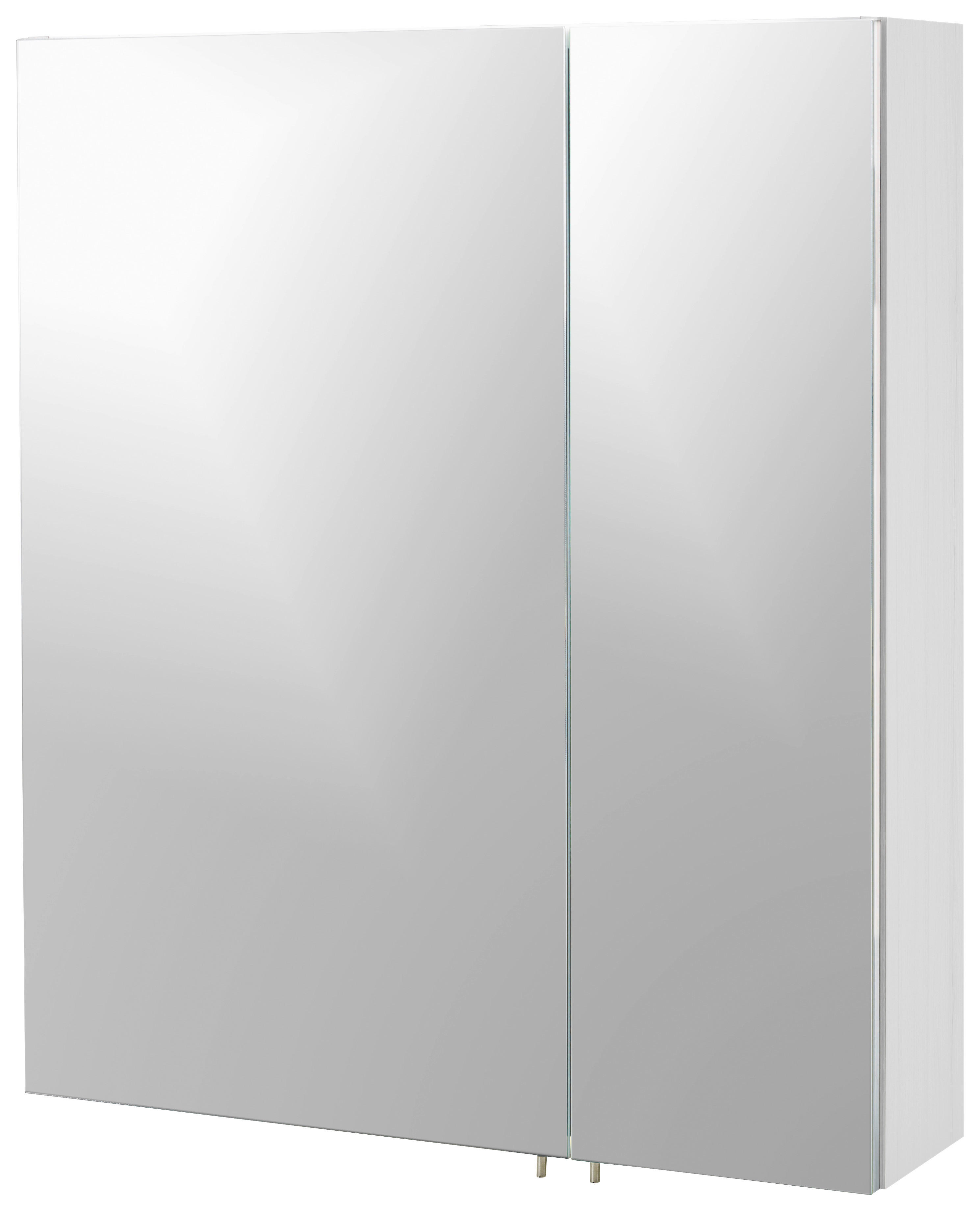 Spiegelschrank Lorenz weiß glanz B/H/T: ca. 60x70,7x16 cm Lorenz - weiß (60,00/70,70/16,00cm) - Möbelpartner